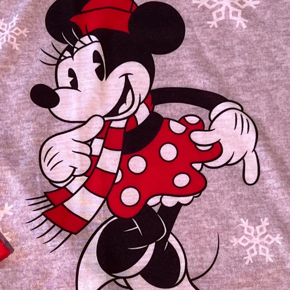 Disney Winter Woman PJ Set Christmas/Holiday Minnie Mouse Size L/XL - Picture 10 of 11